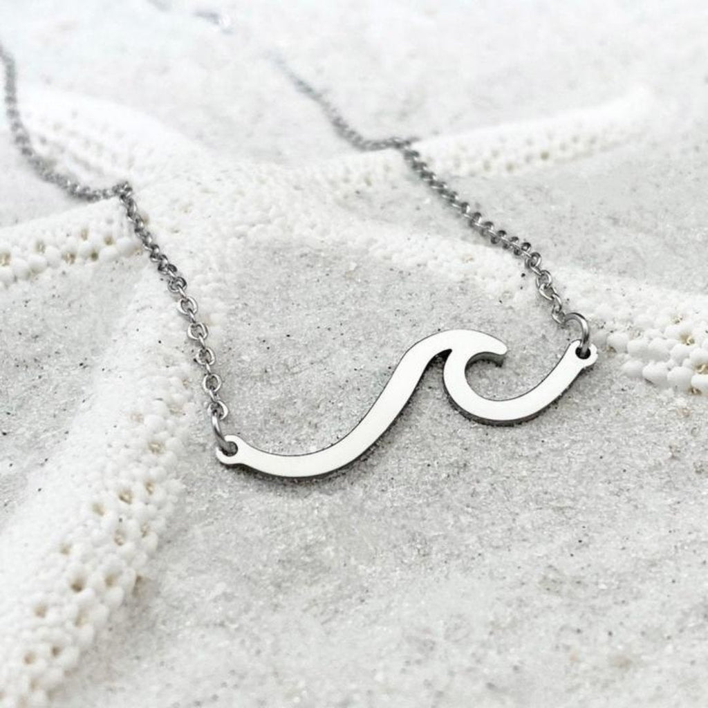 Ocean Wave Pendant Necklace