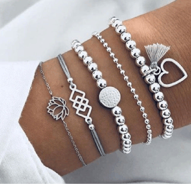 Premium Bohemian Layered Bracelet Set